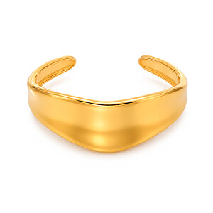 Fashion pevný náramek z pozlacené oceli Gold