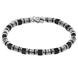 Korálkový náramek z oceli VESB1116SB