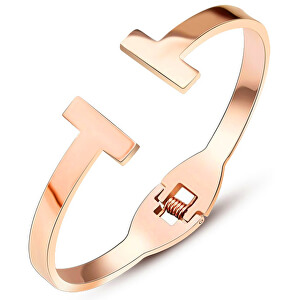 Luxusní růžově pozlacený náramek pro ženy