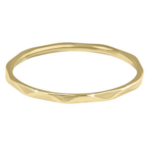 Minimalistický pozlacený prsten s jemným designem Gold