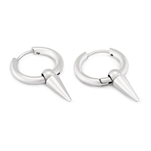 Módní ocelové kruhové náušnice KS-151