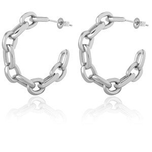 Módní ocelové náušnice kruhy