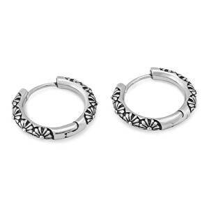 Nadčasové ocelové kruhové náušnice