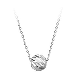 Něžný ocelový náhrdelník s přívěskem Globe Silver