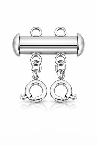 Ocelová oddělovací spona na 2 řetízky a náramky