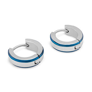 Ocelové kruhové náušnice KS-147