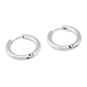 Ocelové kruhové náušnice KS-156