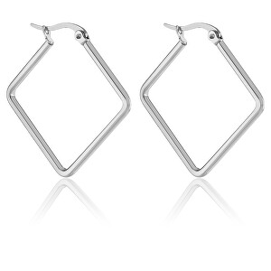 Ocelové náušnice kosočtverec