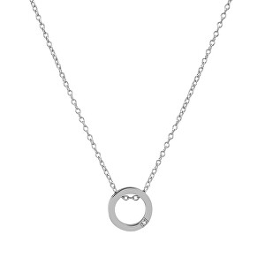 Ocelový náhrdelník s kruhovým přívěskem VESN0743S