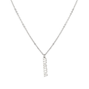 Ocelový náhrdelník s přívěskem Mama VEDN0451S