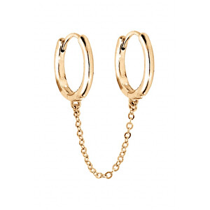 Originální pozlacená single náušnice s řetízkem PO/SE10528A