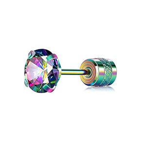 Oslnivá single náušnice s barevným zirkonem VHLLE5096CC