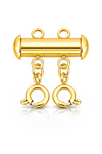 Pozlacená oddělovací spona na 2 řetízky a náramky