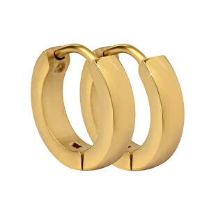 Pozlacené ocelové náušnice kroužky