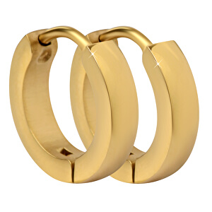 Pozlacené ocelové náušnice kroužky