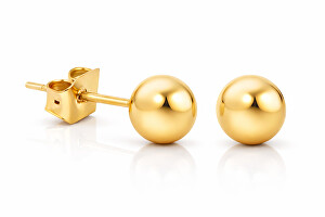 Pozlacené ocelové náušnice pecičky