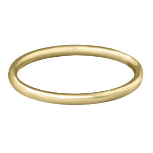 Pozlacený minimalistický prsten z oceli Gold