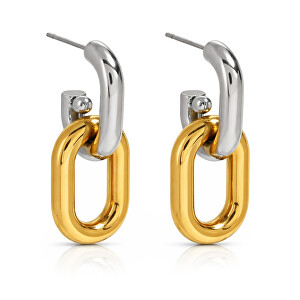 Půvabné bicolor visací náušnice VJDE2410009-PS