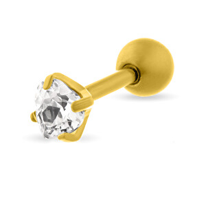 Půvabný pozlacený piercing z titanu VSE6015G-PET