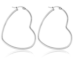 Romantické ocelové náušnice Srdíčka