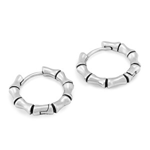 Stylové ocelové kruhové náušnice