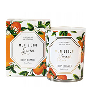 Vonná svíčka 40h se šperkem Pomerančový květ CROFO100