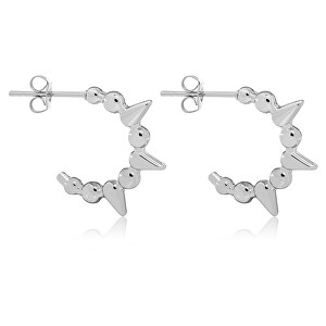 Výrazné kruhové náušnice z oceli VAAXF373S