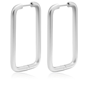 Výrazné obdélníkové náušnice z oceli VAAXF546S