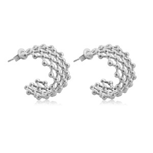 Výrazné ocelové náušnice kruhy VAAXF216S