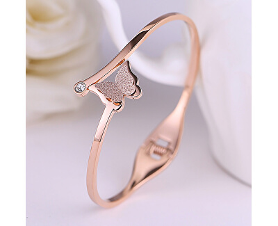 Romantický motýlí náramek Metal Butterfly KBS-154-SIL Romantický motýlí náramek Metal Butterfly KBS-154-SIL