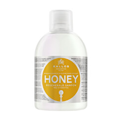 Hydratační a revitalizační šampon pro suché a poškozené vlasy KJMN (Honey Shampoo)