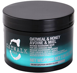 Intenzívna vyživujúca maska pre suché a poškodené vlasy Catwalk Oatmeal & Honey (Intense Nourishing Mask)