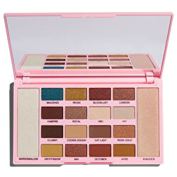 Paletka očních stínů a rozjasňovačů X Kisu (Eyeshadow and Highlighter X Kisu) 24 g
