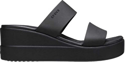 Șlapi pentru femei Crocs Brooklyn Mid Wedge W Black/Black