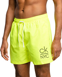 Pánske kúpacie šortky Medium Drawstring KM0KM00440 -ZAA Safety Yellow