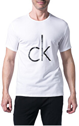 T-shirt da uomo CK Sleep Cotton S / S Crew Neck White Whit Logo