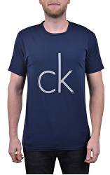 T-shirt da uomo CK Sleep Cotton S / S Crew Collo Blue Shadow