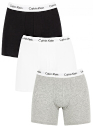 3 PACK - pánské boxerky Black,White,Grey Heather