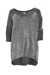 Doamnelor pulover Boatneck Sweater D63150 Dark Grey Mel.Lange