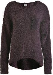 Doamnelor pulover Crewneck pulover B64160 Black Plum