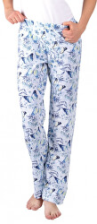 Pantaloni de pijamale pentru femei ZOE fluture albastru