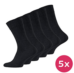 Un set de șosete pentru bărbați cu Aloe Pon 5999 negri 5 pack