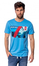 Tricou pentru bărbați Maestro S19-105 Lightblue