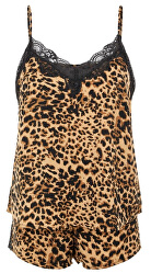 Pentru femei Pijamale pijamale PCJESSICA SET Toasted Coco piulita LEOPARD