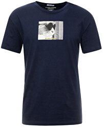 Herren T-Shirt JORGILBERT ANIMAL T-STÜCK SS CREW NECK Navy Blazer