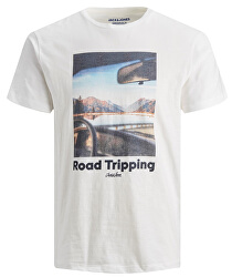 Tricou bărbătesc JOROUTDOORS TEE SS CREW NECK Cloud Dancer