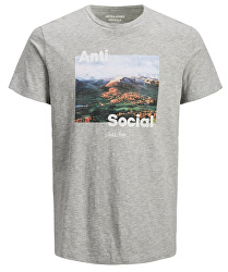 Herren T-Shirt JOROUTDOORS TEE SS CREW NECK Light Grey Melange