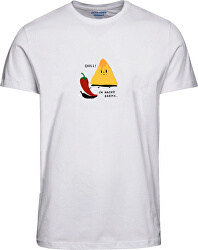 Herrenhemd JORPRESS TEE SS CREW NECK FST Wolke Dancer SLIM