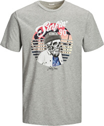 Herren T-Shirt JORRICKY TEE SS CREW NECK STS Light Grey Melange REG