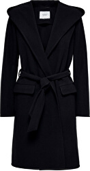 Palton pentru femei JDYOVIDA JACKET HOOD LUNG OTW HAB Black